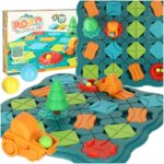 Gra logiczna planszowa labirynt tor przeszkod 28 el