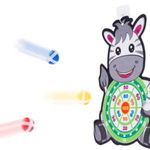 Gra na rzepy dart bezpieczne rzutki tarcza zebra