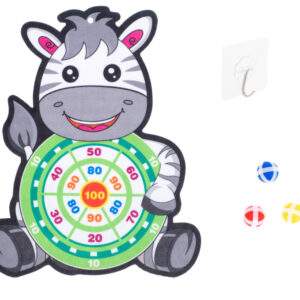 Gra na rzepy dart bezpieczne rzutki tarcza zebra