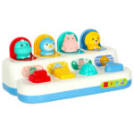 Gra zrecznosciowa edukacyjna montessori wbijak wyskakujace zwierzatka