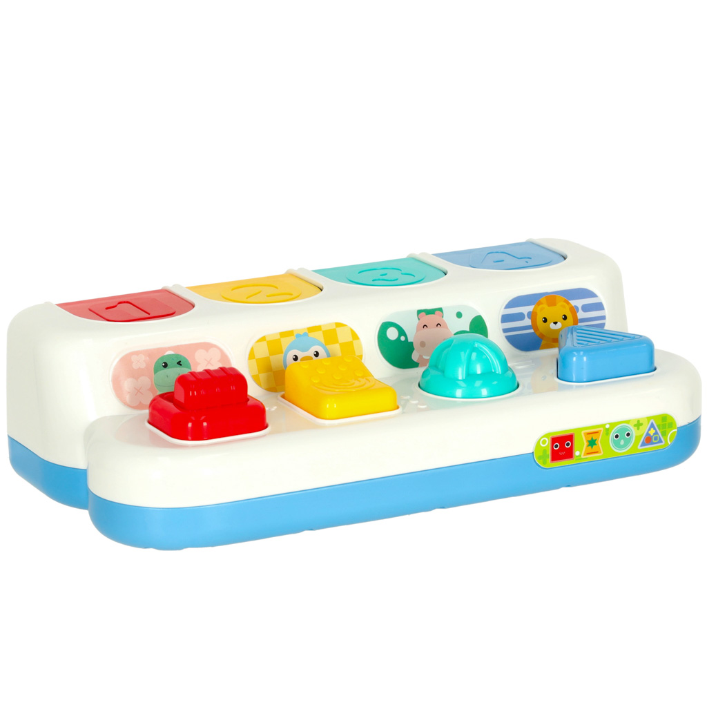 Gra zrecznosciowa edukacyjna montessori wbijak wyskakujace zwierzatka