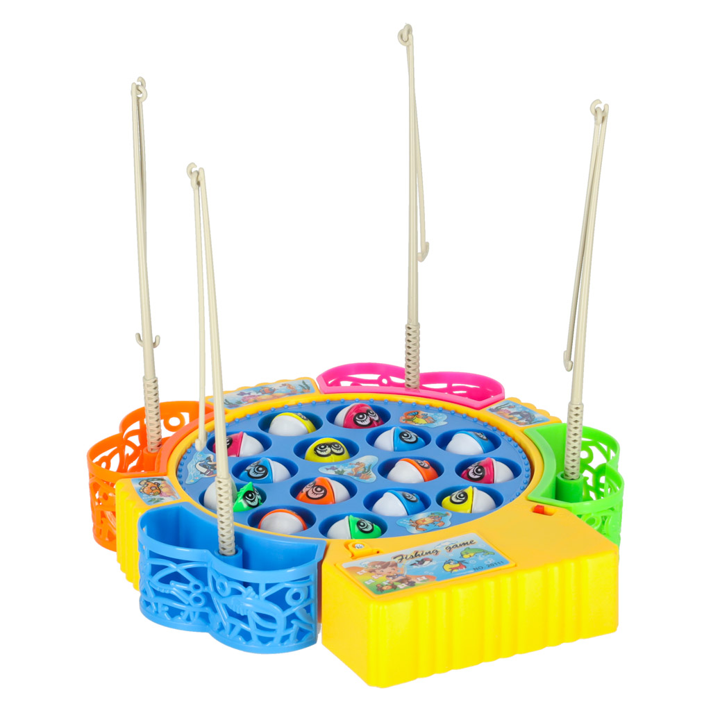 Gra zrecznosciowa rodzinna rybki lowienie 15 rybek 4 wedki