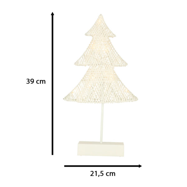 Gwiazda swiecaca dekoracja swiateczna 10 LED 39 cm cieply bialy
