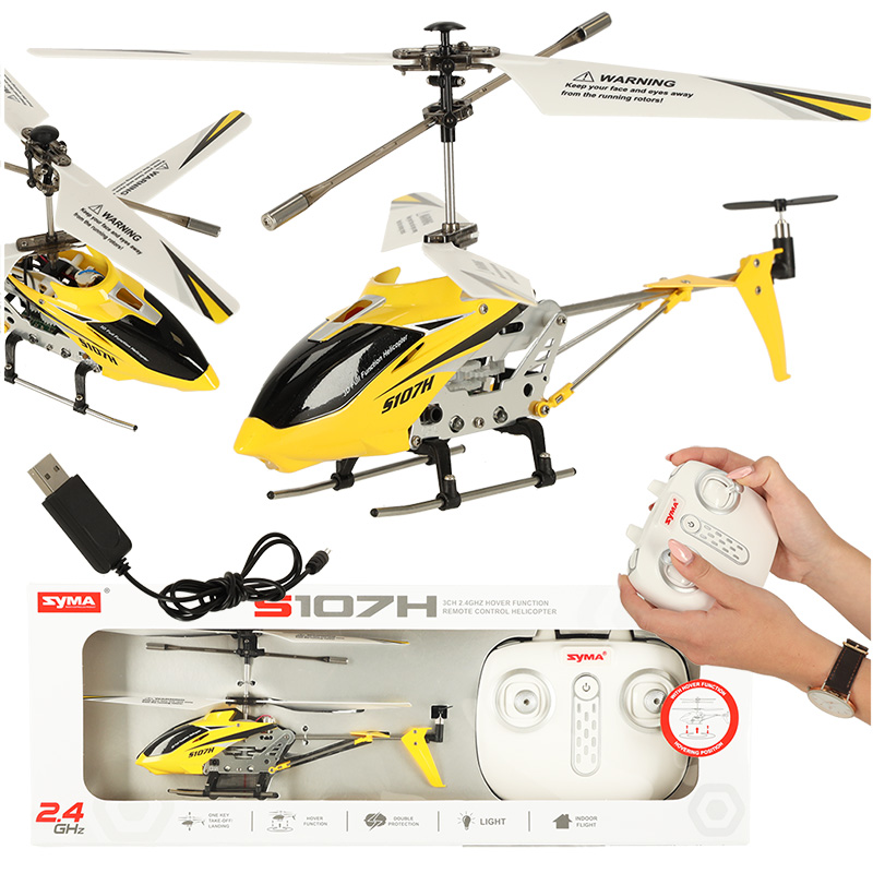 Helikopter RC SYMA S107H 2 4GHz RTF zolty