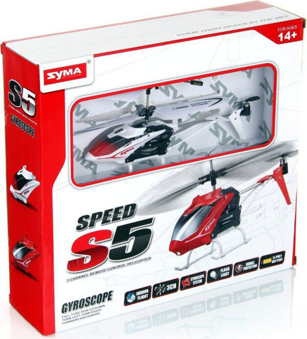 Helikopter RC SYMA zdalnie sterowany S5 3CH bialy Helikopter RC SYMA zdalnie sterowany S5 3CH bialy
