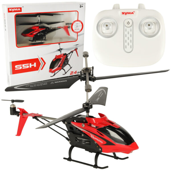 Helikopter zdalnie sterowany na pilota RC SYMA S5H 2 4GHz RTF czerwony