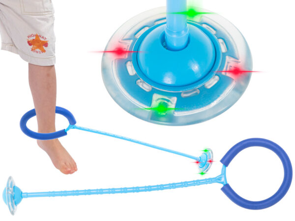 Hula hop na noge skakanka pilka swiecaca LED niebieska Hula hop na noge skakanka pilka swiecaca LED niebieska