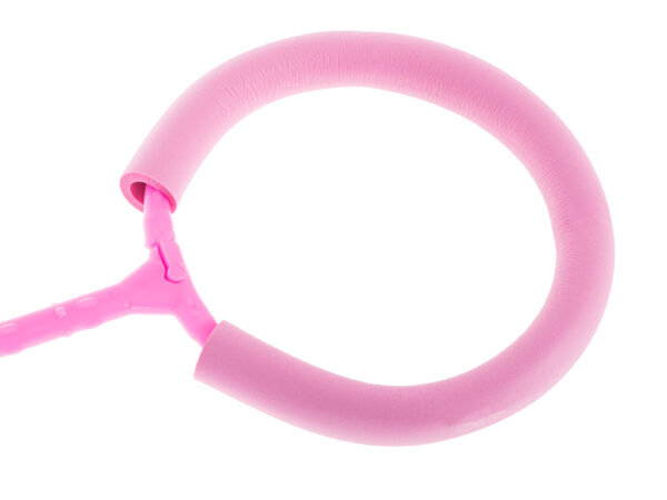 Hula hop na noge skakanka pilka swiecaca LED rozowa
