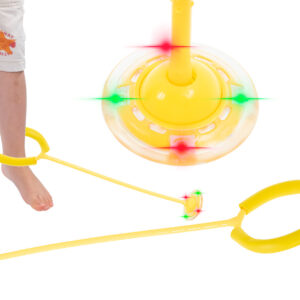 Hula hop na noge skakanka pilka swiecaca LED zolta