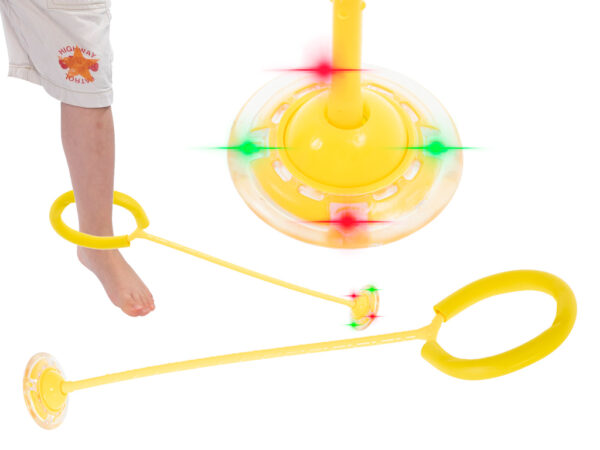 Hula hop na noge skakanka pilka swiecaca LED zolta Hula hop na noge skakanka pilka swiecaca LED zolta