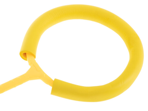Hula hop na noge skakanka pilka swiecaca LED zolta