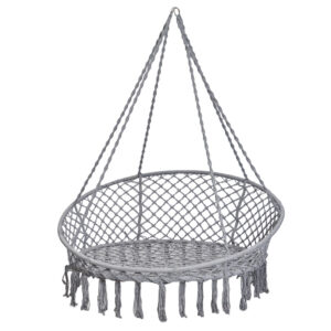Hustawka bocianie gniazdo z oparciem ogrodowa 120x140x140 XXL szare
