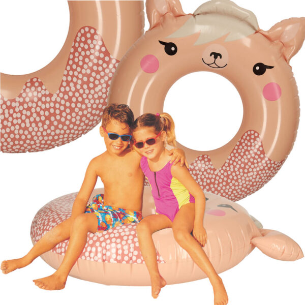 INTEX 59266 Kolko do plywania kolo dmuchane ponton plazowy lama max 40kg