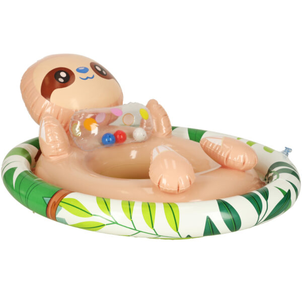 INTEX 59570 Kolko do plywania dla niemowlat kolo pontonik dla dzieci dmuchany z siedziskiem leniwiec max 23kg 3 4lata