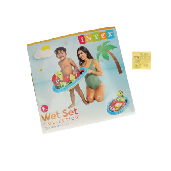 INTEX 59570 Kolo do plywania dmuchane ponton plazowy zolw max 23kg 3 4lata