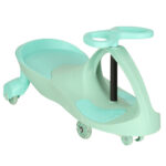 Jezdzik grawitacyjny swiecace kola LED mietowy