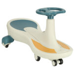 Jezdzik grawitacyjny swiecace kola LED z muzyka grajacy 76cm niebiesko bialy max 100kg