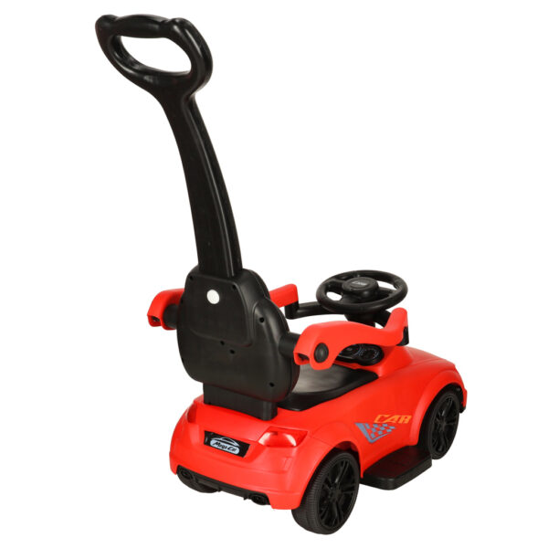 Ride Pusher 3in1 auto se zvukovým světlem červenou