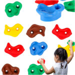 Kamienie wspinaczkowe uchwyty do wspinaczki dla dzieci kolorowe 10 szt sruby