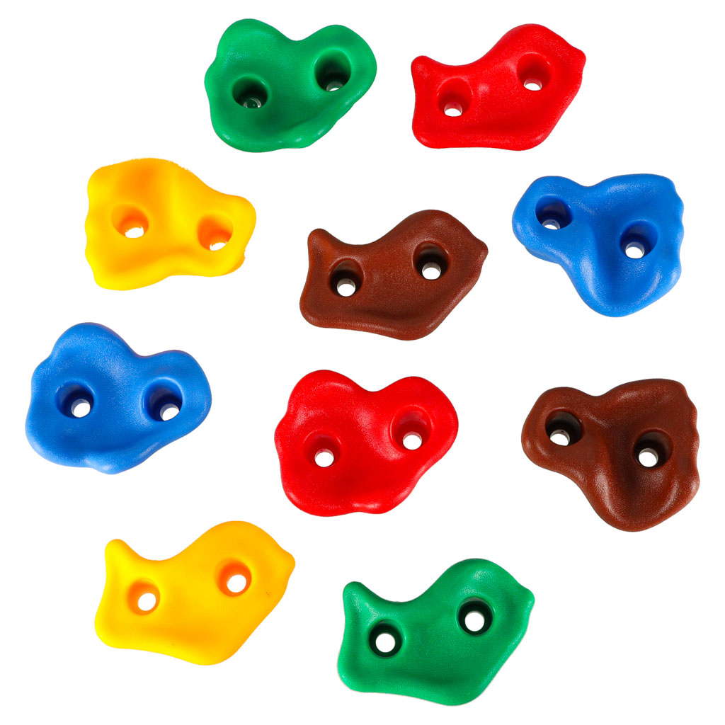 Kamienie wspinaczkowe uchwyty do wspinaczki dla dzieci kolorowe 10 szt sruby