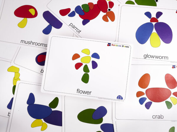 KX6288 Kamyki kreatywne kolorowe układanka montessori