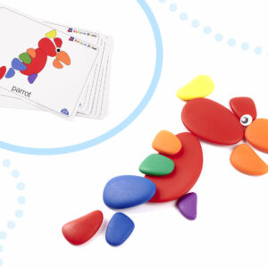 KX6288 Kamyki kreatywne kolorowe układanka montessori