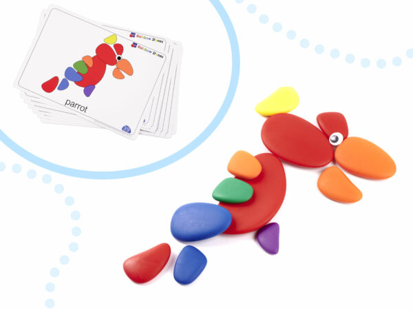 KX6288 Kamyki kreatywne kolorowe układanka montessori