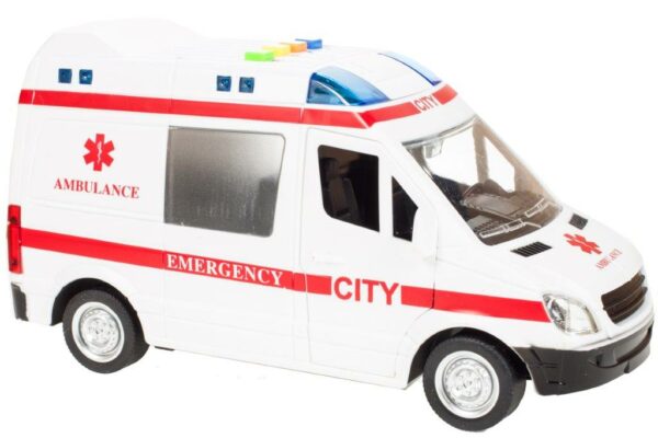 Karetka ambulans z dzwiekiem napedem