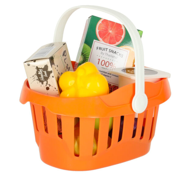 Kasa fiskalna dla dzieci supermarket sklep skaner kalkulator koszyk z akcesoriami 36 el