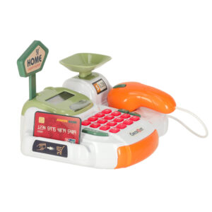 Kasa fiskalna dla dzieci supermarket sklep skaner kalkulator koszyk z akcesoriami 36 el