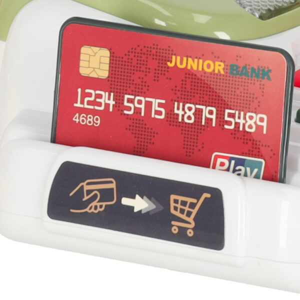 Kasa fiskalna dla dzieci supermarket sklep skaner kalkulator koszyk z akcesoriami 36 el