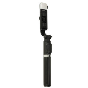 Kijek do selfie z pilotem Bluetooth statyw tripod lampka LED czarny