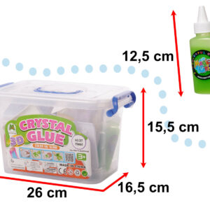 Klej crystal glue slime 3D zestaw 26el