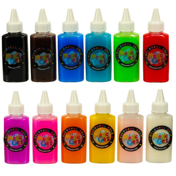 Klej zel krysztalowy 3D crystal glue magiczna kuchnia szablony kreatywny zestaw 62 elementy niebieski