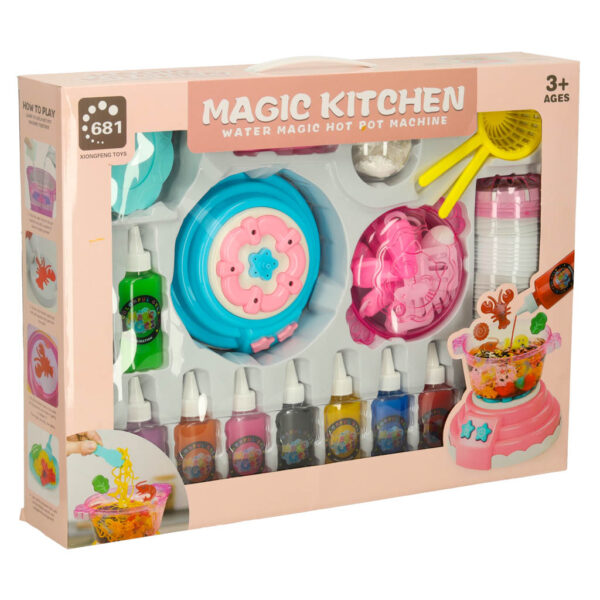 Klej zel krysztalowy 3D crystal glue magiczna kuchnia szablony kreatywny zestaw 62 elementy niebieski