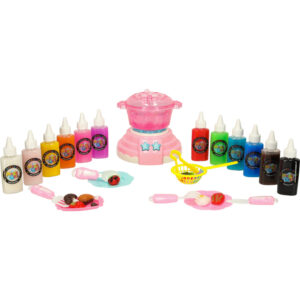 Klej zel krysztalowy 3D crystal glue magiczna kuchnia szablony kreatywny zestaw 62 elementy rozowy