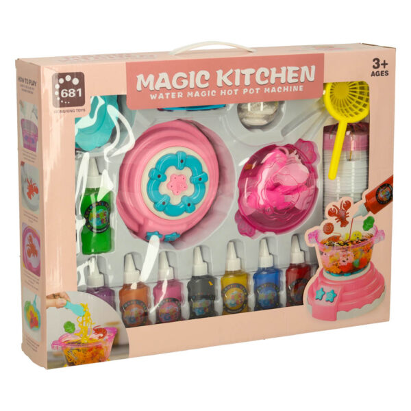Klej zel krysztalowy 3D crystal glue magiczna kuchnia szablony kreatywny zestaw 62 elementy rozowy