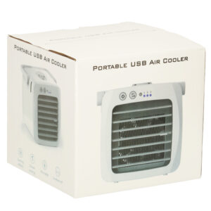 Klimatyzator klimator przenosny wentylator biurkowy USB bialy
