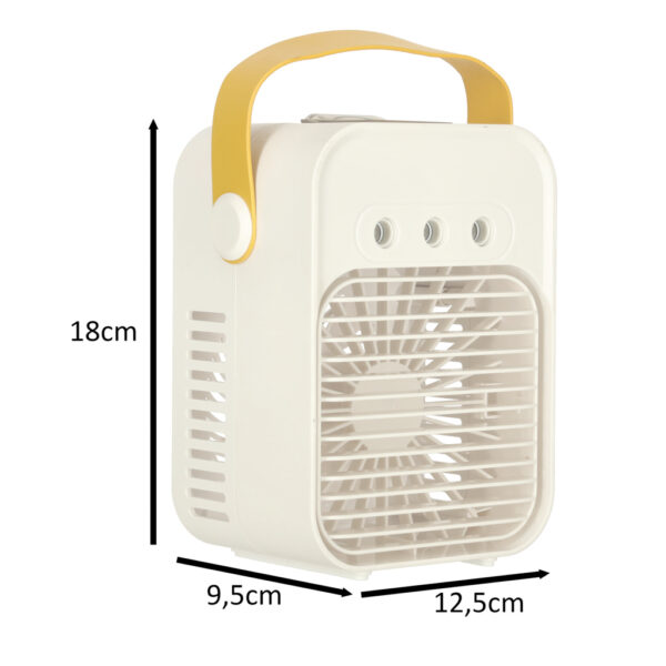 Klimatyzator klimator przenosny wentylator biurkowy nawilzacz USB bialy Klimatyzator klimator przenosny wentylator biurkowy nawilzacz USB bialy