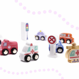 KX6196 Klocki drewniane edukacyjne miasto puzzle 115el