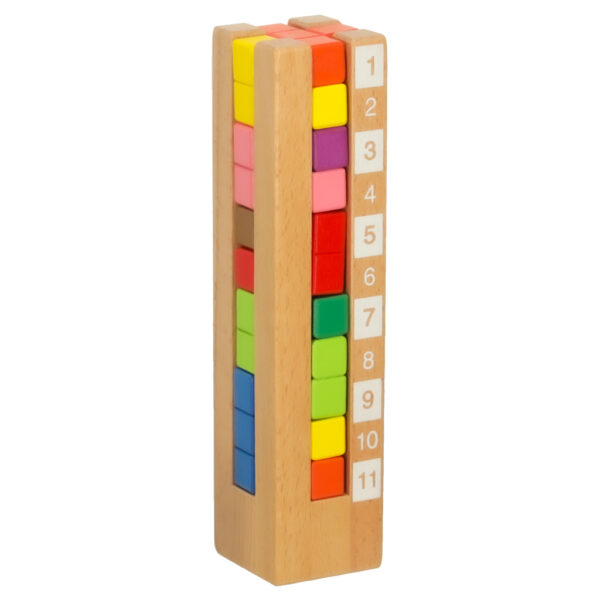 Klocki drewniane edukacyjne ukladanka Montessori kolorowe