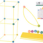 Klocki konstrukcyjne rurki baza namiot domek 75el