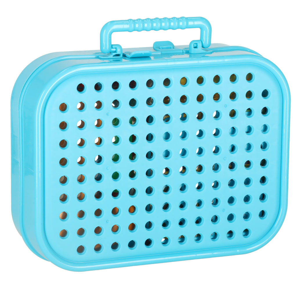 Klocki konstrukcyjne ukladanka w walizce kreatywna mozaika wkretarka pojazdy