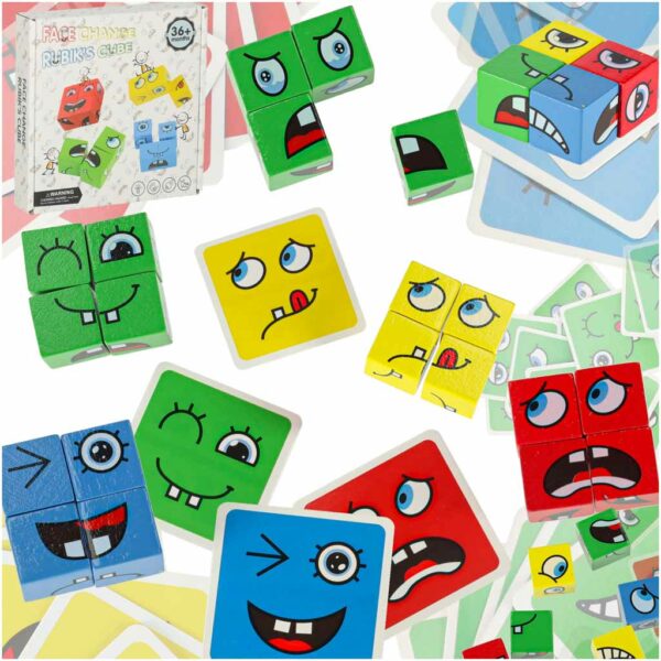 Klocki kreatywne montessori wyzwania zmieniajace twarz emocje Klocki kreatywne montessori wyzwania zmieniajace twarz emocje