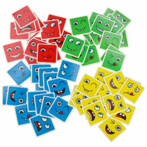 Klocki kreatywne montessori wyzwania zmieniajace twarz emocje
