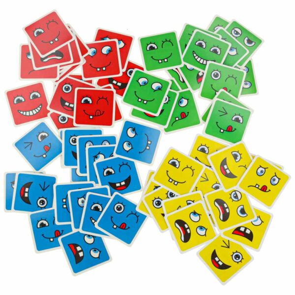 Klocki kreatywne montessori wyzwania zmieniajace twarz emocje