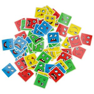 Klocki kreatywne montessori wyzwania zmieniajace twarz emocje
