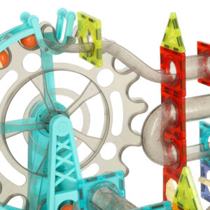 Klocki magnetyczne magnetic sticks marble tor kulkowy z dzwiekiem muzyka grajacy 118 elementow