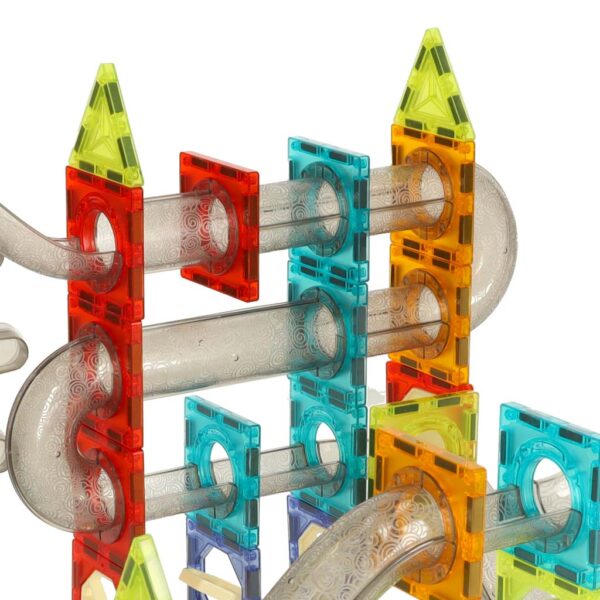 Klocki magnetyczne magnetic sticks marble tor kulkowy z dzwiekiem muzyka grajacy 118 elementow
