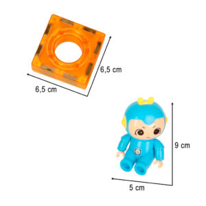 Klocki magnetyczne magnetic sticks marble tor kulkowy z dzwiekiem muzyka grajacy 118 elementow